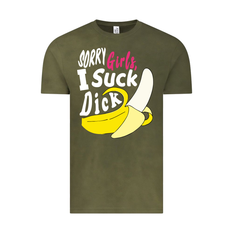 Sorry Girls I Suck Dick Banana Vintage Tee by linhVisuals | Teevron