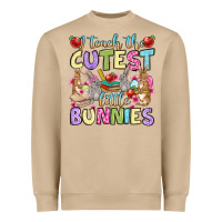 Mushroom Easter Day I teach the cutest little bunnies Heavyweight Sweatshirt - OliviaCreatesArt