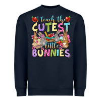 Navy Easter Day I teach the cutest little bunnies Heavyweight Sweatshirt - OliviaCreatesArt