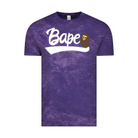 Cloud Purple bape text Vintage Tee - linhVisuals