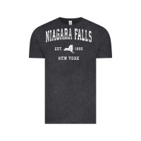 Vintage Black niagara falls new york ny vintage athletic sports design t shirt Vintage Tee - linhVisuals