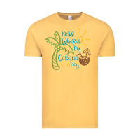 Vintage Mustard now where's my cabana boy, beach palm tree coconut t shirt Vintage Tee - linhVisuals