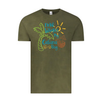 Vintage Olive now where's my cabana boy, beach palm tree coconut t shirt Vintage Tee - linhVisuals