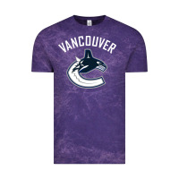 Cloud Purple canucks white Vintage Tee - linhVisuals
