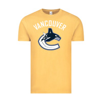 Vintage Mustard canucks white Vintage Tee - linhVisuals