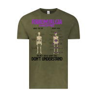 Vintage Olive fibromyalgia awareness do not judge what you dont understand Vintage Tee - linhVisuals