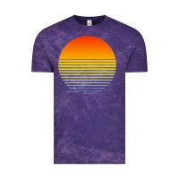 Cloud Purple retro sunset Vintage Tee - linhVisuals