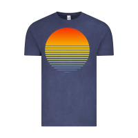 Vintage Denim retro sunset Vintage Tee - linhVisuals