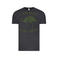 Funny Not Emu Sed Emu   Not Amused Ostrich Bird Vintage Tee | Teevron