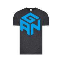 Vintage Black gancube Vintage Tee - linhVisuals