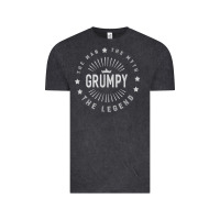 Vintage Black graphic 365 grumpy the legend men funny gift Vintage Tee - linhVisuals