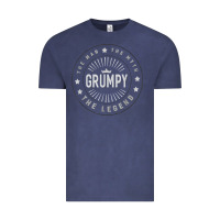 Vintage Denim graphic 365 grumpy the legend men funny gift Vintage Tee - linhVisuals