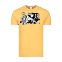 Vintage Mustard guernica artwork Vintage Tee - linhVisuals