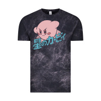 Cloud Black kirby kanji Vintage Tee - linhVisuals