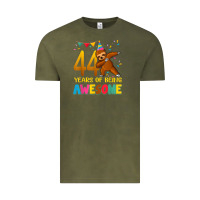 Vintage Olive 44 years old birthday sloth dabbing 44th birthday sloth Vintage Tee - linhVisuals