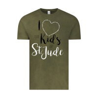 Vintage Olive i love and heart the kids of st jude shirt for runners Vintage Tee - linhVisuals