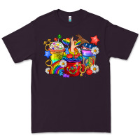 Plum LGBTQ+ Pride Coffee Cups Premium Tee - BundleAndBundleShop