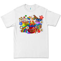 White LGBTQ+ Pride Coffee Cups Premium Tee - BundleAndBundleShop