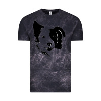 Cloud Black dog, collie, dogs, collies, border collies, puppy, sheepdog Vintage Tee - linhVisuals