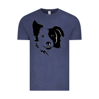 Vintage Denim dog, collie, dogs, collies, border collies, puppy, sheepdog Vintage Tee - linhVisuals