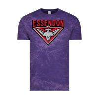 Cloud Purple essendon fc Vintage Tee - linhVisuals