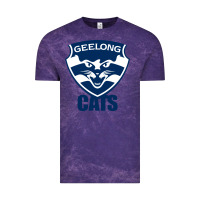 Cloud Purple geelong cats Vintage Tee - linhVisuals