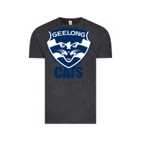 Vintage Black geelong cats Vintage Tee - linhVisuals