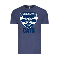 Vintage Denim geelong cats Vintage Tee - linhVisuals