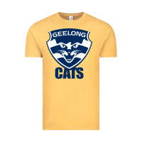 Vintage Mustard geelong cats Vintage Tee - linhVisuals