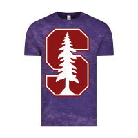 Cloud Purple stanford cardinal Vintage Tee - linhVisuals
