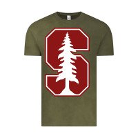 Vintage Olive stanford cardinal Vintage Tee - linhVisuals