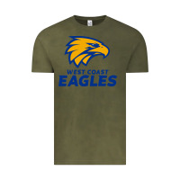 Vintage Olive west coast eagles Vintage Tee - linhVisuals
