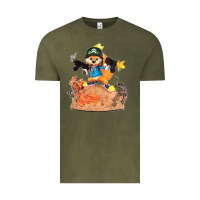Vintage Olive conker the squirrel, bad, video game, game, green, squirel Vintage Tee - linhVisuals