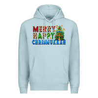 Blue Mist merry happy chrismukkah Premium Hoodie - FaDigitalArtStudio