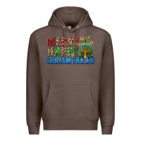 Coffee merry happy chrismukkah Premium Hoodie - FaDigitalArtStudio