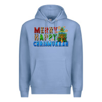 Colony Blue merry happy chrismukkah Premium Hoodie - FaDigitalArtStudio