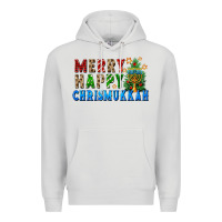 Dove Grey merry happy chrismukkah Premium Hoodie - FaDigitalArtStudio