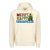 Sandshell merry happy chrismukkah Premium Hoodie - FaDigitalArtStudio