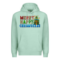 Seafoam merry happy chrismukkah Premium Hoodie - FaDigitalArtStudio