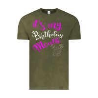 Vintage Olive it's my birthday month party Vintage Tee - linhVisuals