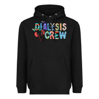 Black dialysis crew Heavyweight Hoodie - CowhideDigitalArt