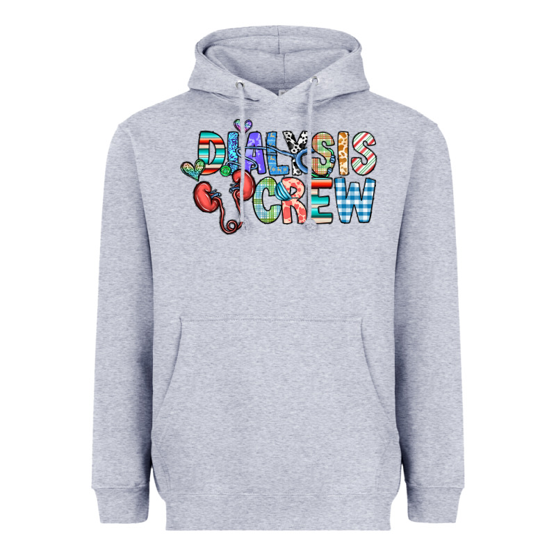 Dialysis Crew Heavyweight Hoodie by CowhideDigitalArt | Teevron
