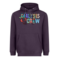 Plum dialysis crew Heavyweight Hoodie - CowhideDigitalArt