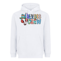 White dialysis crew Heavyweight Hoodie - CowhideDigitalArt