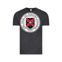 Vintage Black Rhodes College Vintage Tee - linhVisuals