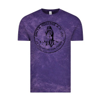 Cloud Purple Smith College Vintage Tee - linhVisuals