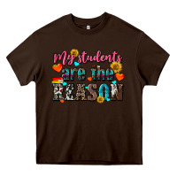 Chocolate Brown my students are the reason Heavy Core Tee - NancyCooperArtShop