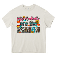 Cream my students are the reason Heavy Core Tee - NancyCooperArtShop