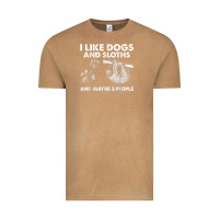 Vintage Camel i like dogs and sloths and maybe 3 people funny animals Vintage Tee - linhVisuals
