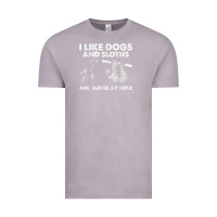 Vintage Zinc i like dogs and sloths and maybe 3 people funny animals Vintage Tee - linhVisuals